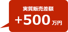 査定差額500万円
